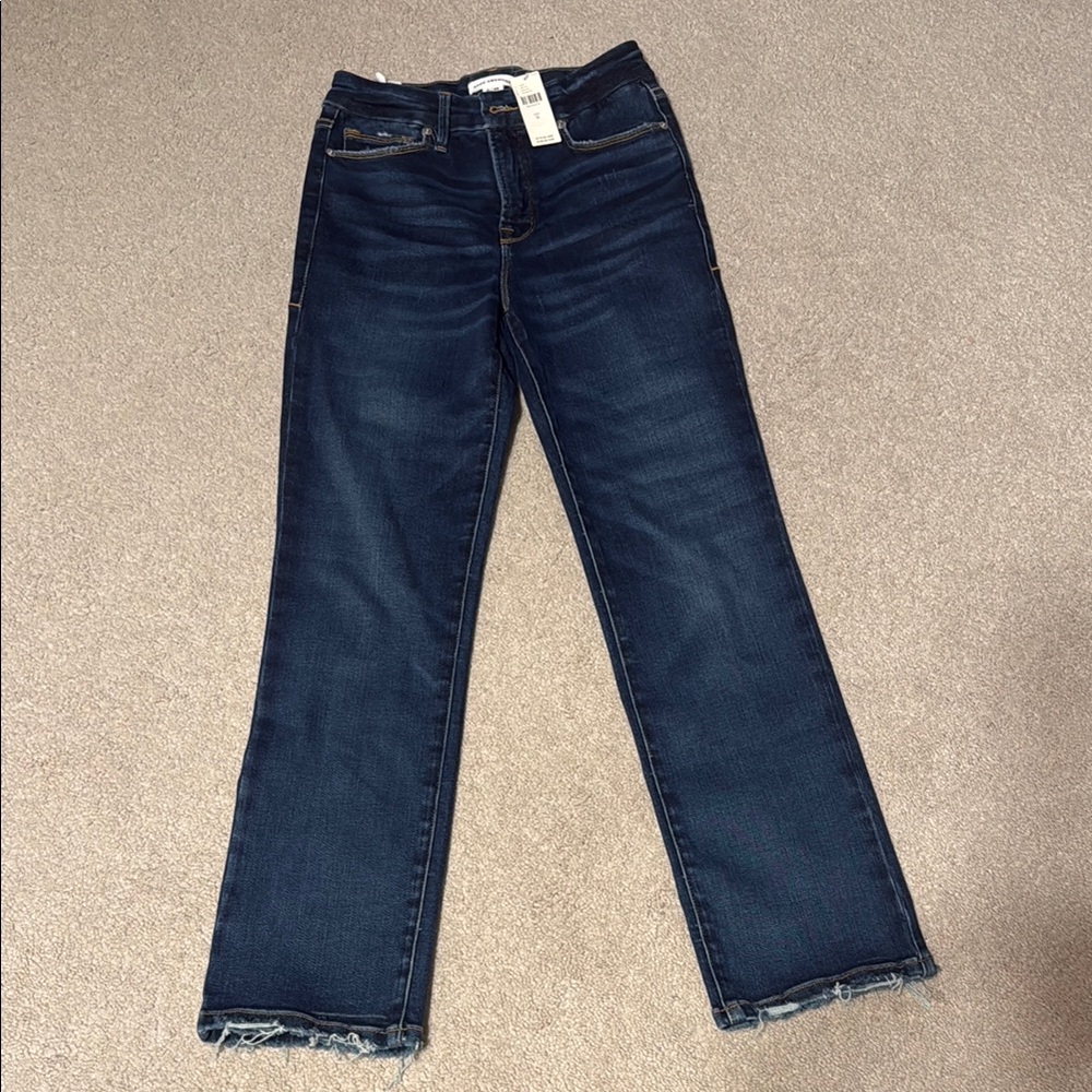 NWT Good American jeans. Straight fit. Size 0/25.